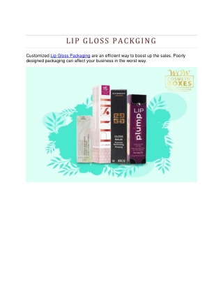 Lip Gloss Packaging