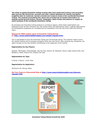 Downhole Tubing Market Key Players, Size, Trend and Forecast by 2025