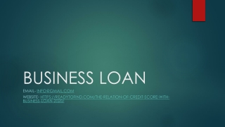 The Relation of Credit Score with Business Loan | 2020