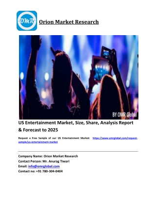US Entertainment Market Size, Industry Trends, Share and Forecast 2019-2025