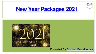 New Year Packages 2021 | New Year Packages near Delhi