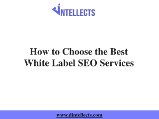 How to choose the best white label SEO Services