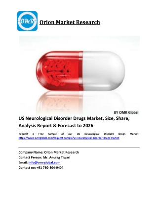 US Neurological Disorder Drugs Market Size, Industry Trends, Share and Forecast 2020-2026