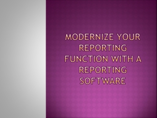 Best Reporting Software