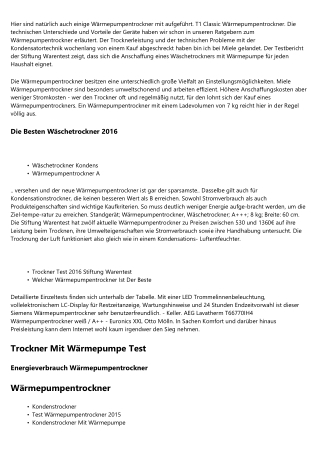 Information die kaum jemand weiß - Wäschetrockner Bester      2020