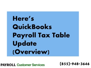 complete guide on QuickBooks payroll tax table updates