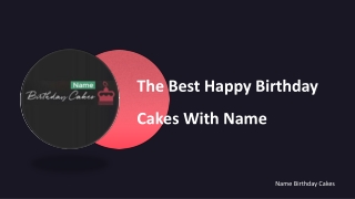 The Best Happy Birthday Cakes With Name | Name Birthday Cakes