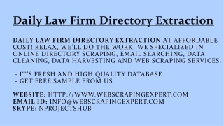 Daily Law Firm Directory Extraction