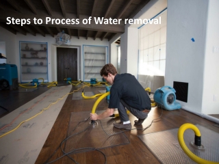 Steps to Process of Water removal