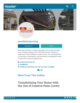 Transforming Your Home with the Use of Creative Patio Covers