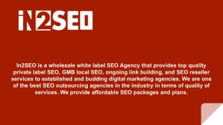 Best SEO Outsourcing Agency - In2SEO