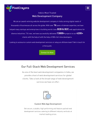 Top Web Development Company: Upto 60% Less Cost on Development