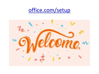 OFFICE.COM/SETUP - ENTER PRODUCT KEY - OFFICE SETUP