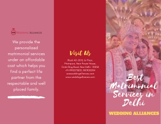 Select Your Best Matrimonial Services in Delhi