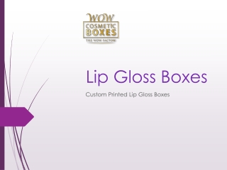 Lip Gloss Packaging