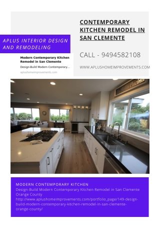 Contemporary Kitchen Remodel in San Clemente