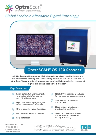 OS-120 Brightfield Digital Pathology Scanner