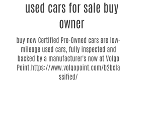 used cars for sale buy owner