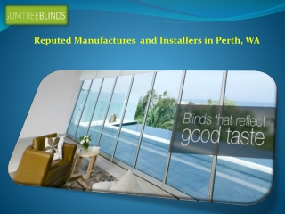 Reputed Manufactures and Installers in Perth, WA