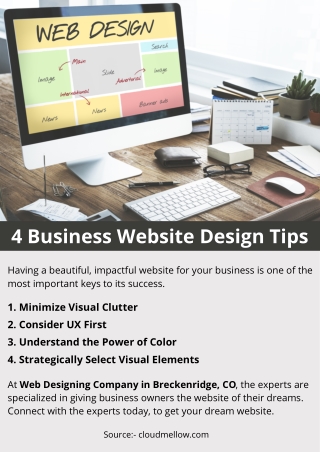 4 Business Website Design Tips