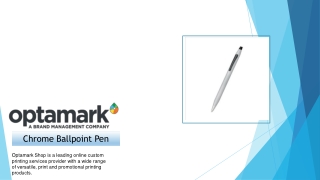 Buy Custom brushed chrome ballpoint pen - Optamark