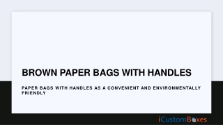 Get 45% Discount On Custom Small Paper Bags With Handles