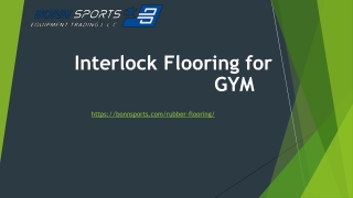 Interlock Flooring for GYM