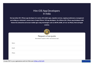 Hire Best iOS App Developers | Hire iPhone App Developer | iOS developers for hire