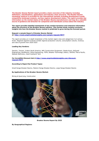 Breaker Booms Market Forecast and Prognostication to (2020-2025)