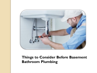 Consider These Things for Better Basement Bathroom Plumbing
