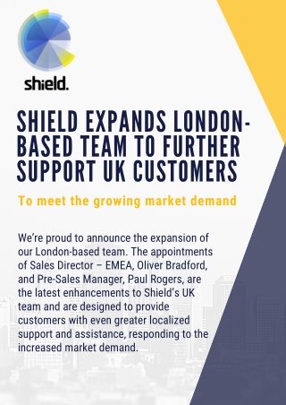 Expansion of our London-based Team | Shield Financial Compliance
