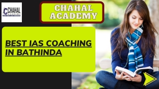 Best IAS Coaching in Bathinda