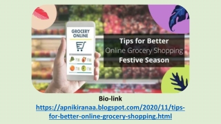 Tips For Better Online Grocery Shopping Festive Season