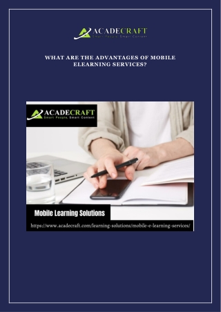 Mobile Elearning Services