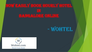 Now Easily Book Hourly Hotel In Bangalore Online