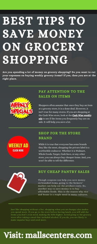 Best Tips To Save Money On Grocery Shopping
