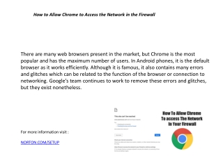 How to Allow Chrome to Access the Network in the Firewall