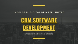 CRM Software Development Company