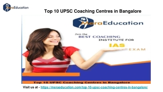 Best UPSC coaching In Bangalore - Meraeducation
