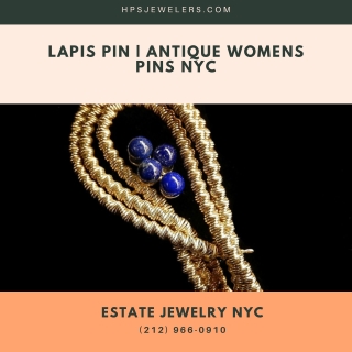 LAPIS PIN | Antique Womens Pins NYC