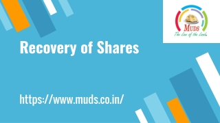 Recovery of Shares
