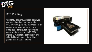 DTG PRO - Direct-to-Garment Printer