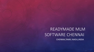 Readymade mlm software chennai