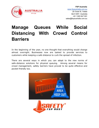 Manage Queues While Social Distancing With Crowd Control Barriers