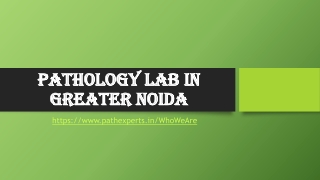 Pathology lab in greater Noida