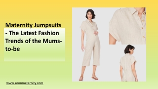 Maternity Jumpsuits - The Latest Fashion Trends of the Mums-to-be | Soon Maternity