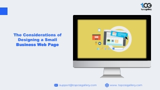 The Considerations of Designing a Small Business Web Page