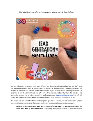 Lead Generation Services In The US