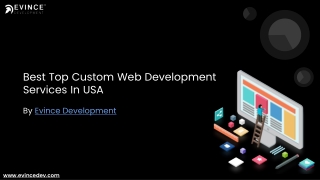 Best Top Custom Web Development Services In USA