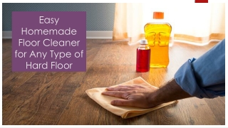 Easy Homemade Floor Cleaner for Any Type of Hard Floor